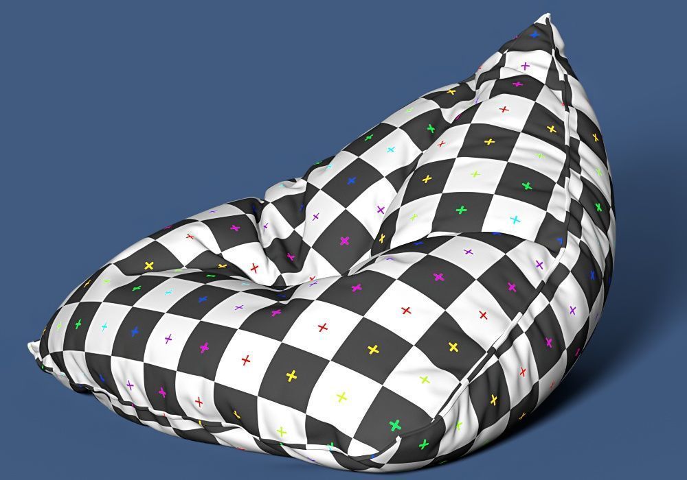 5 bean bag models 3D model_9