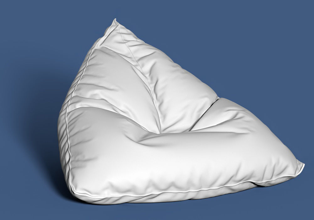 5 bean bag models 3D model_3
