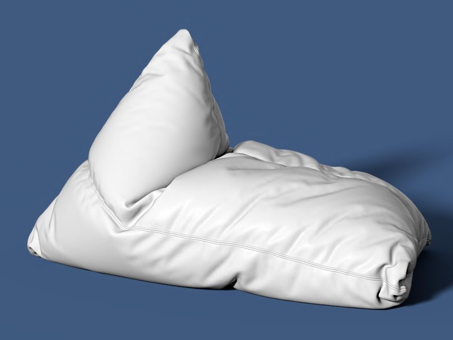 5 bean bag models 3D model_11