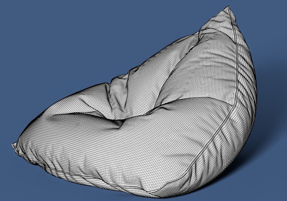 5 bean bag models 3D model_10