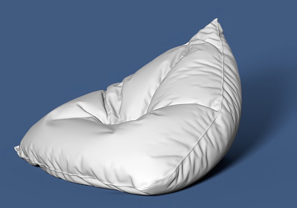 5 bean bag models 3D model_6