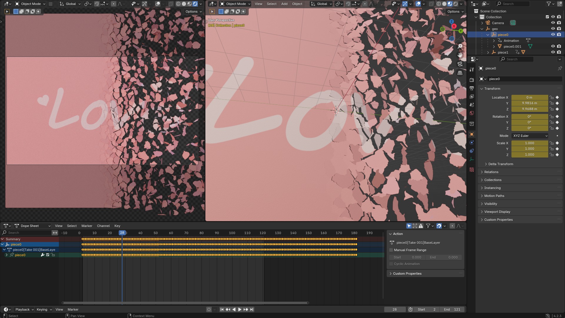 Peeling transition animation 3 3D model_6