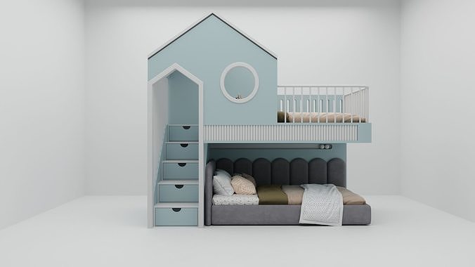 Kids Bed 3D model