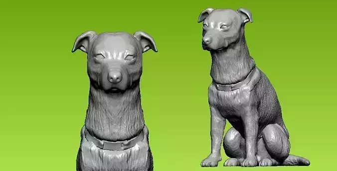 Tweed-russell-terrier dog model - 3D print