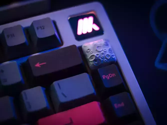 Moon Low profile keycap 3D print model