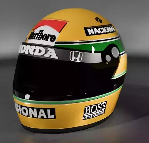 Replica of the helmet of Senna 3D print model