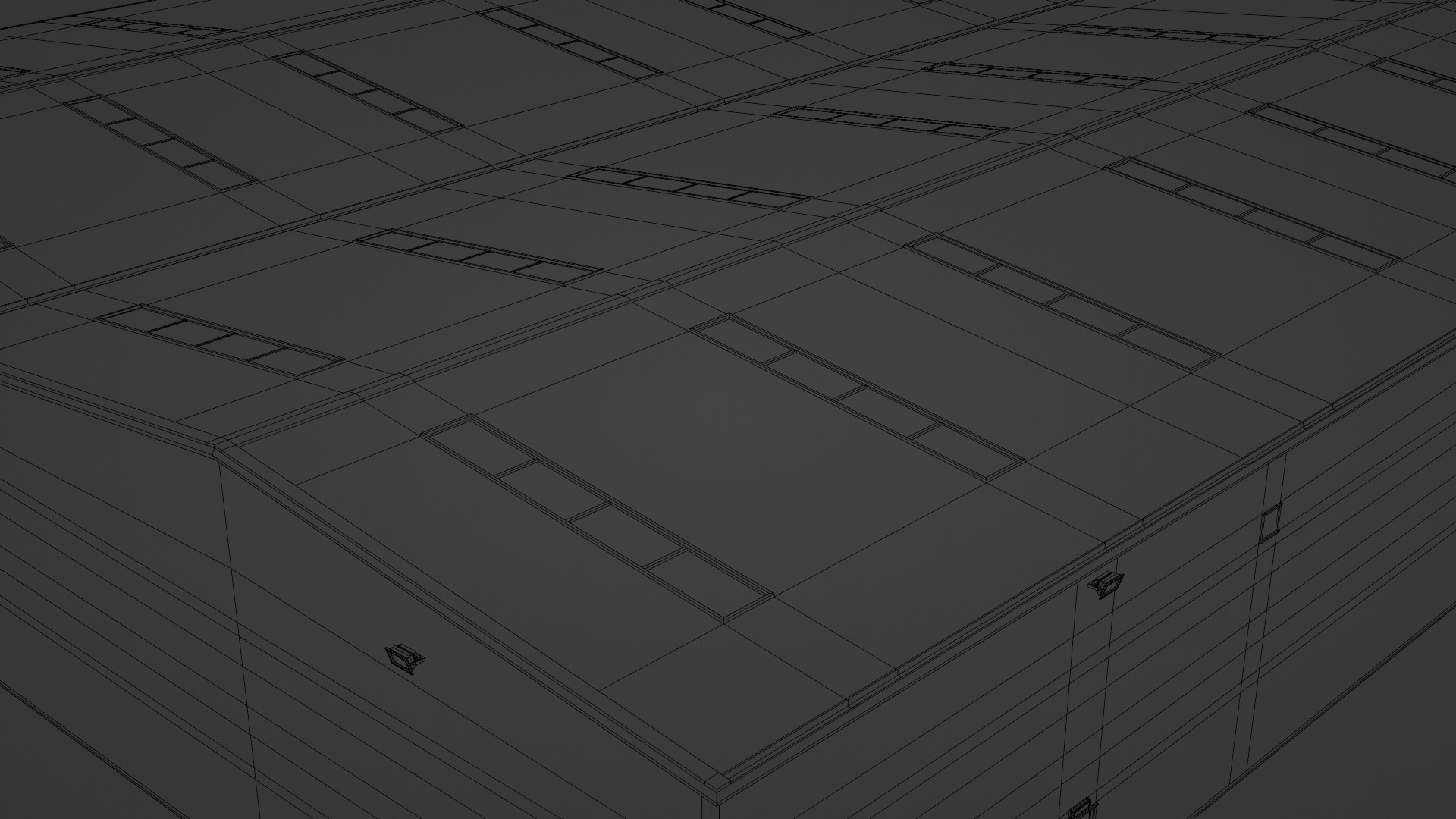 Warehouse 3 Low-poly 3D model_14