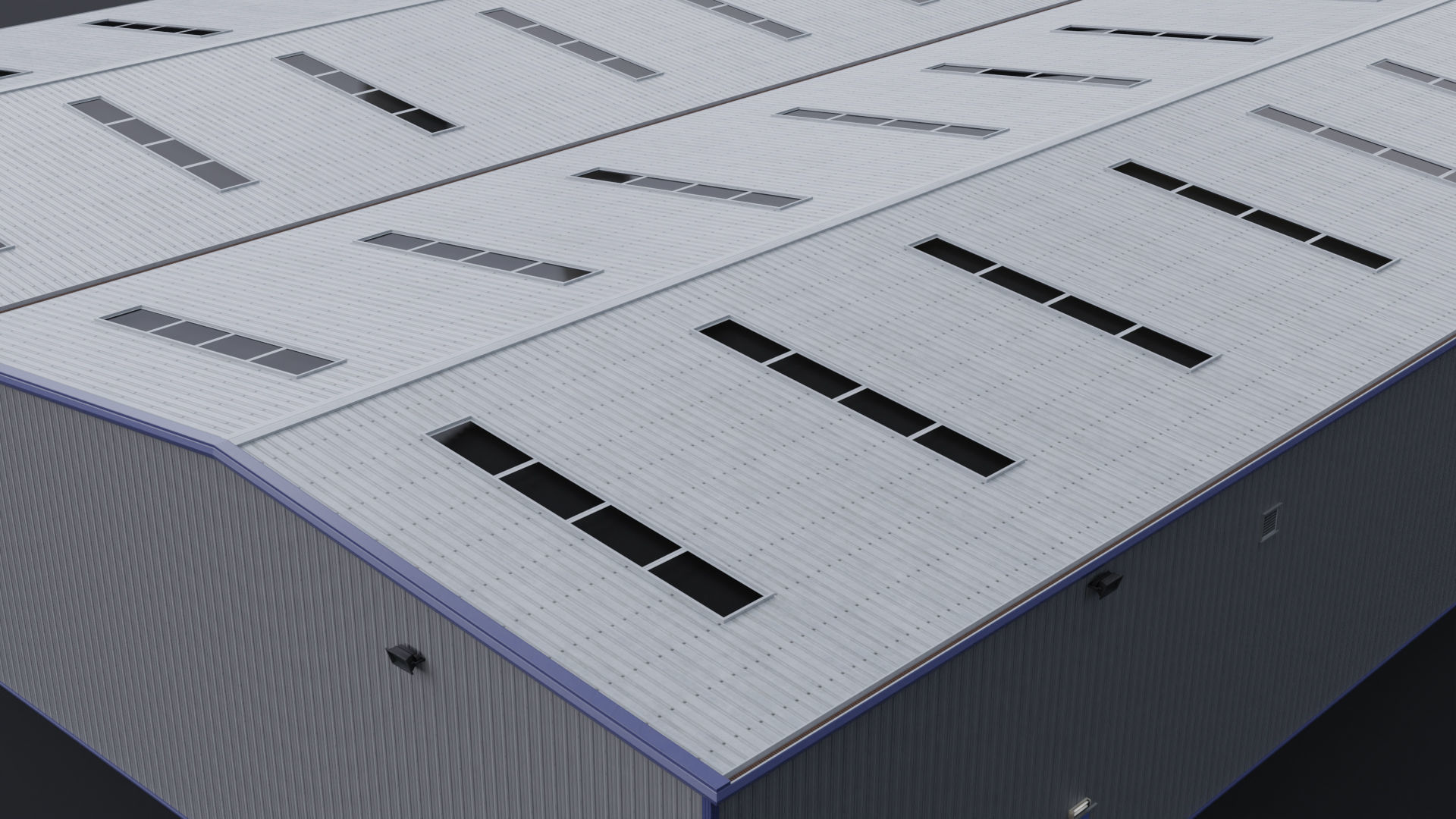 Warehouse 3 Low-poly 3D model_3