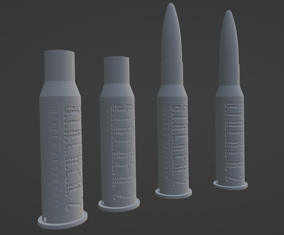 STALKER 2 Bullet KEYCHAIN 3D print model_1