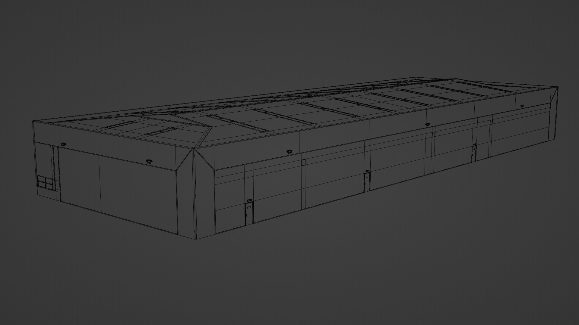 Warehouse 4 Low-poly 3D model_7