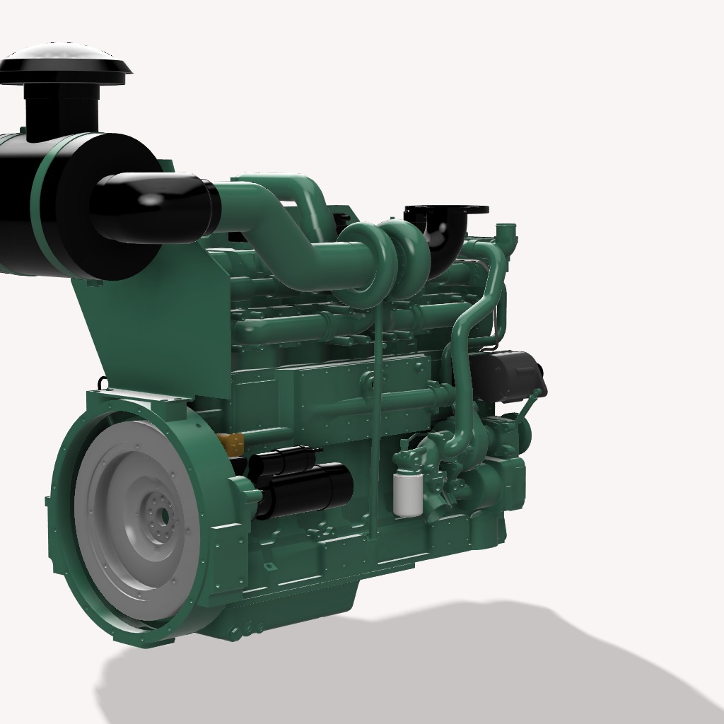 KTA 19 G CUMMINS ENGINE 3D print model_13