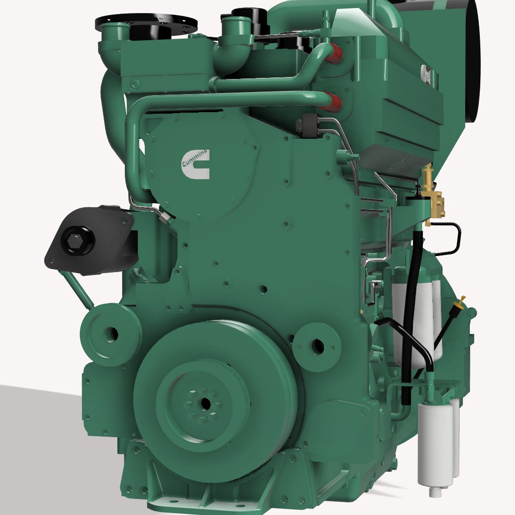KTA 19 G CUMMINS ENGINE 3D print model_11