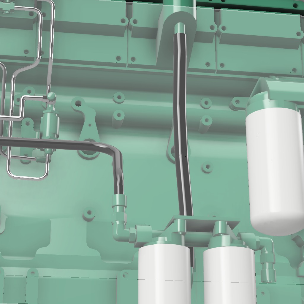 KTA 19 G CUMMINS ENGINE 3D print model_5