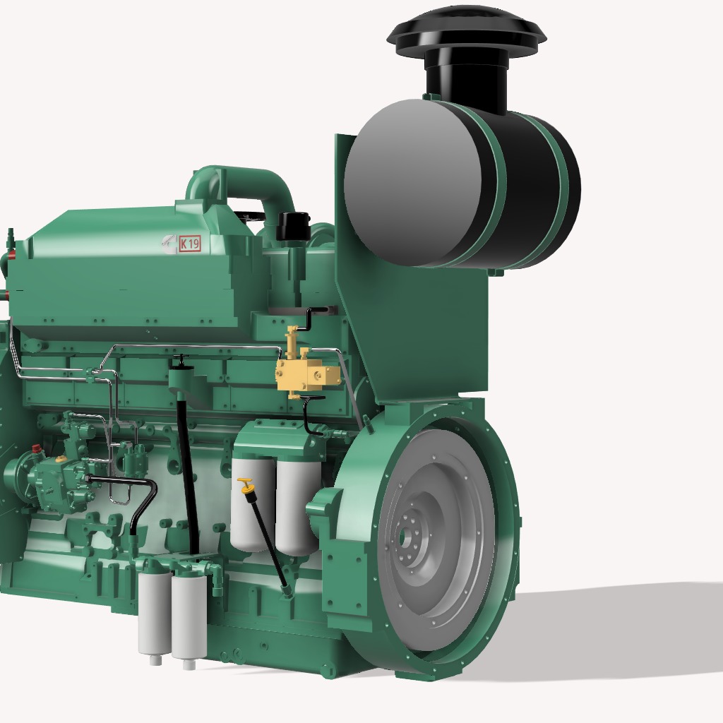 KTA 19 G CUMMINS ENGINE 3D print model_7
