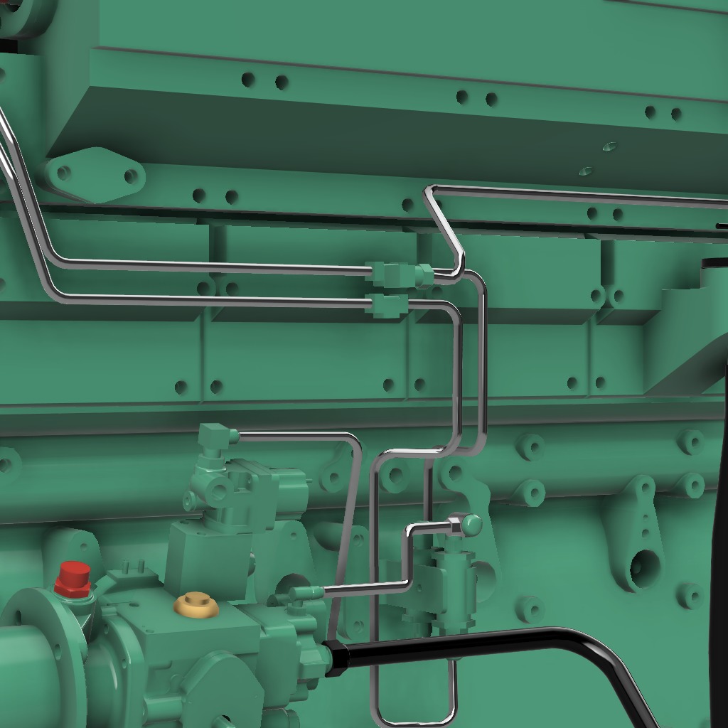 KTA 19 G CUMMINS ENGINE 3D print model_1