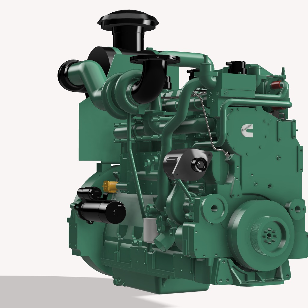 KTA 19 G CUMMINS ENGINE 3D print model_12