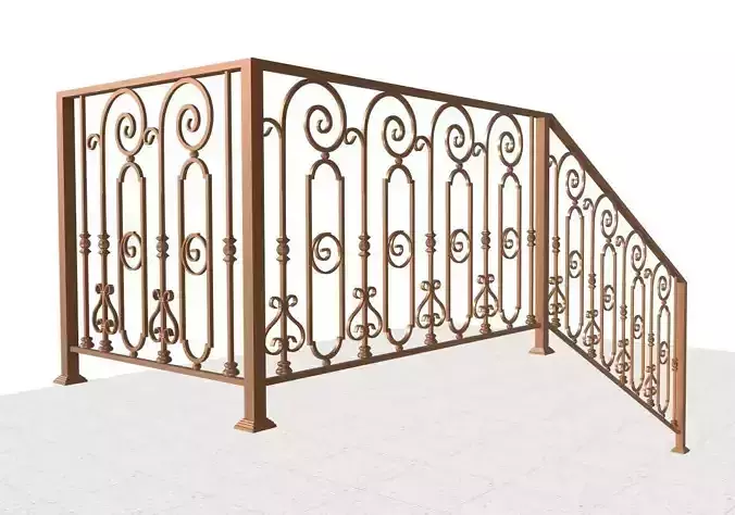 Wrought iron porch railing