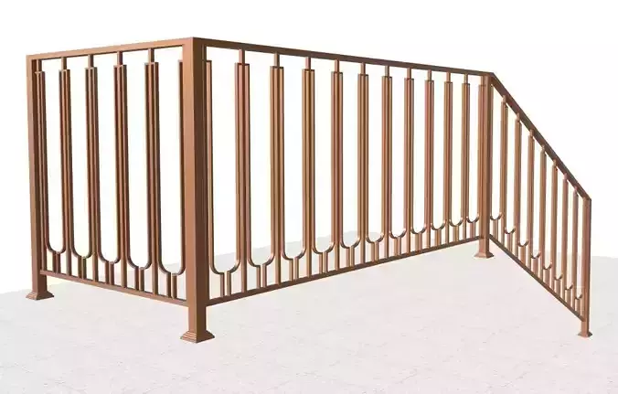 Classic iron stair railing