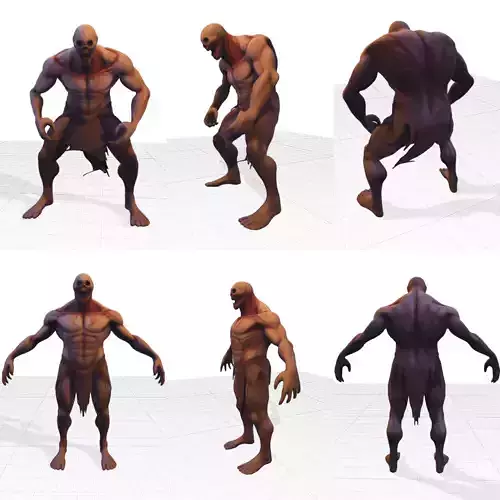 Titan Fiend Rigged 3D Model 3D model