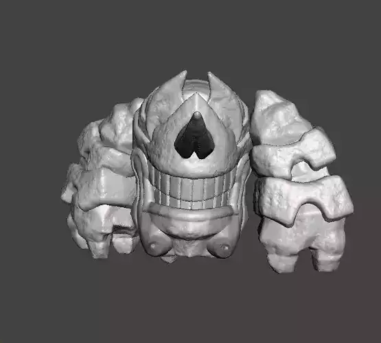 DWARF ROCK STOMPER GUARDIAN MINIATURE MODEL FANTASY GAMES RPG WH 3D print model