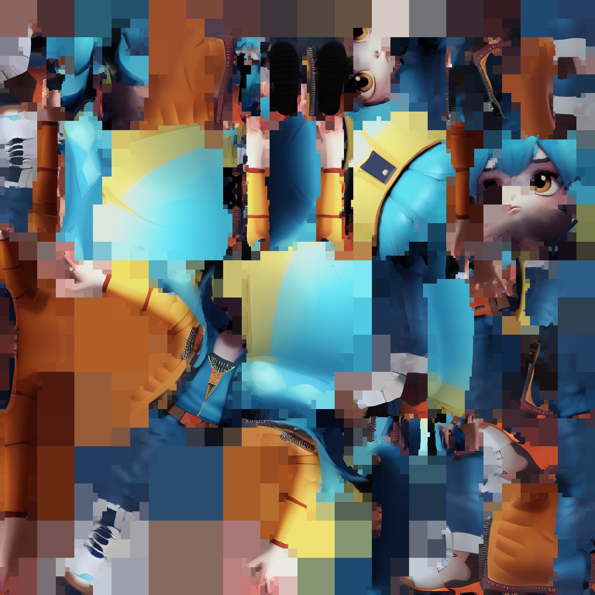 3D Stylized Female Teen Model Low-poly 3D model_6