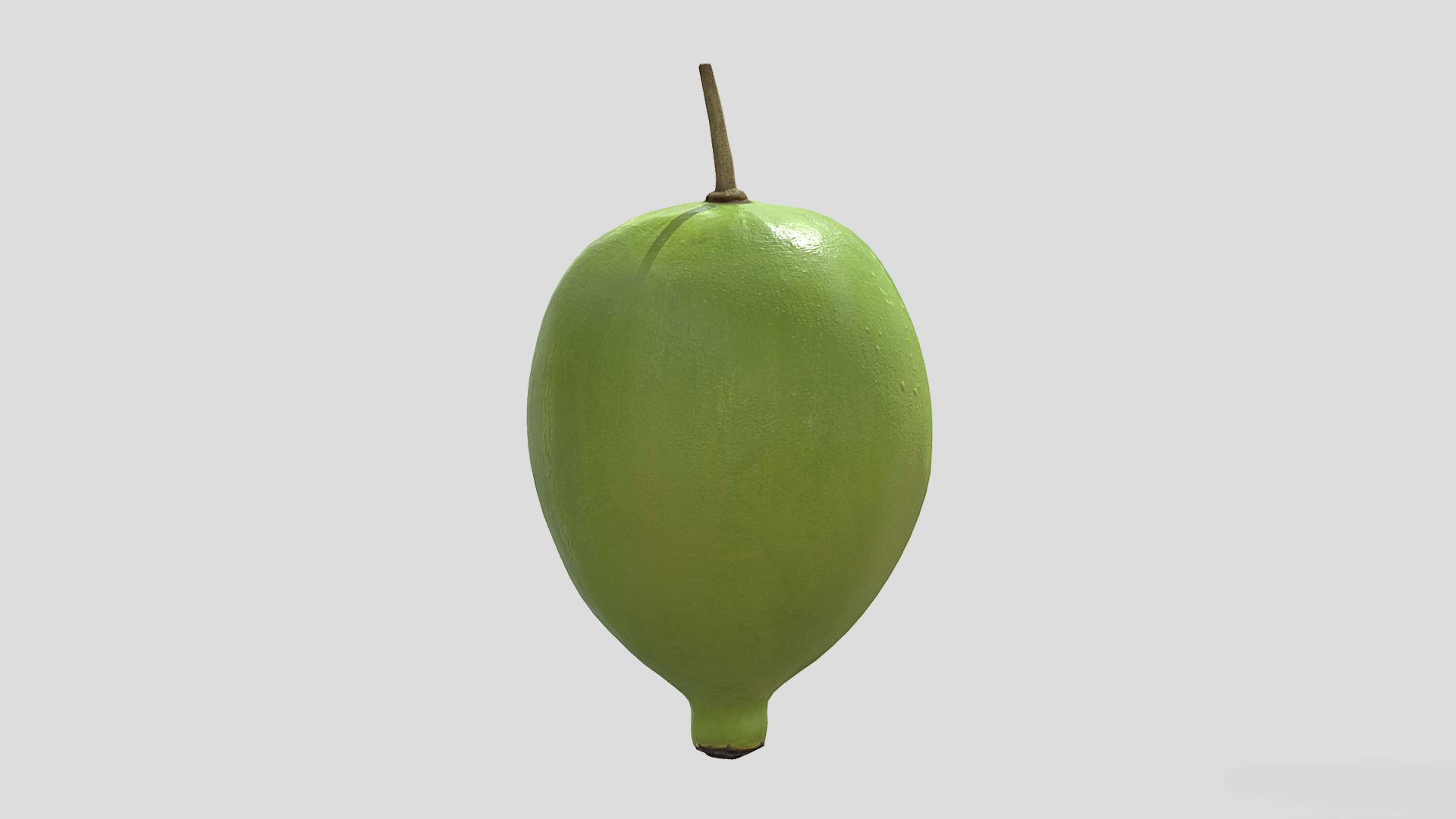 Fruit American Mayapple Low Poly 3D model_6