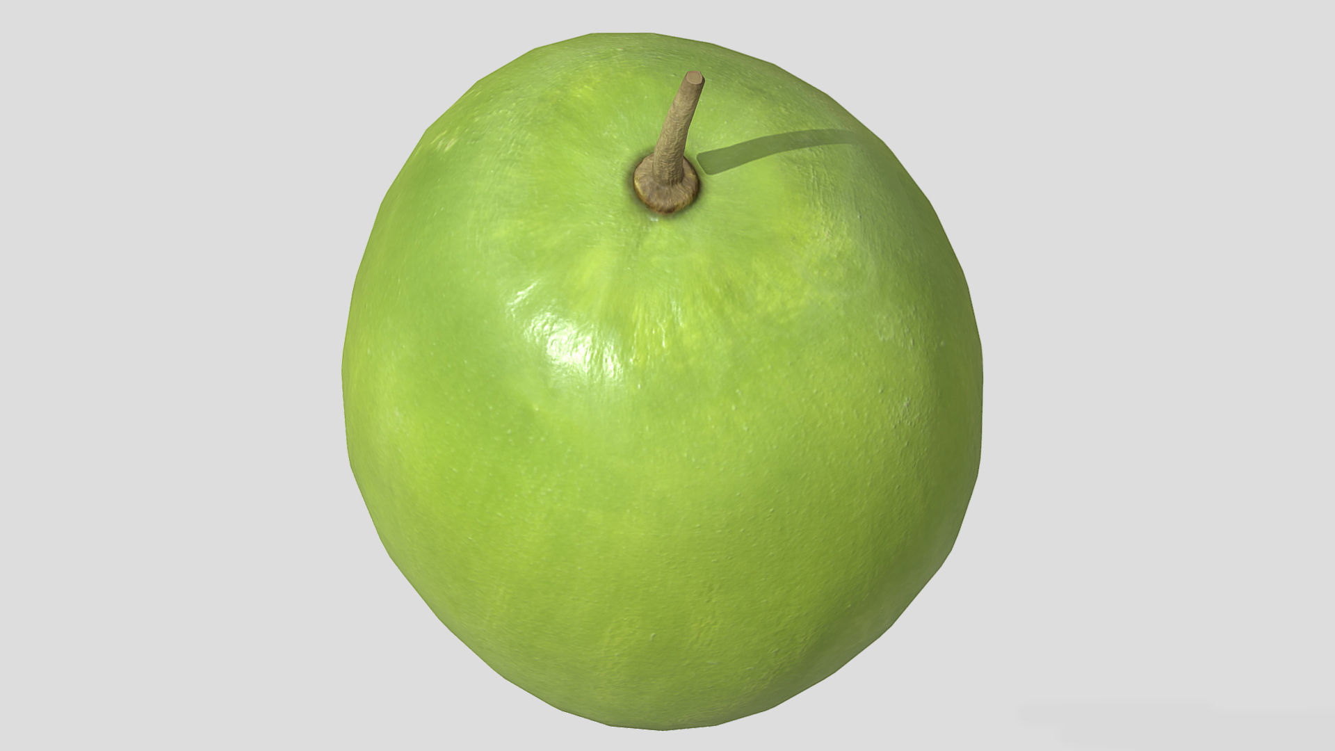 Fruit American Mayapple Low Poly 3D model_1