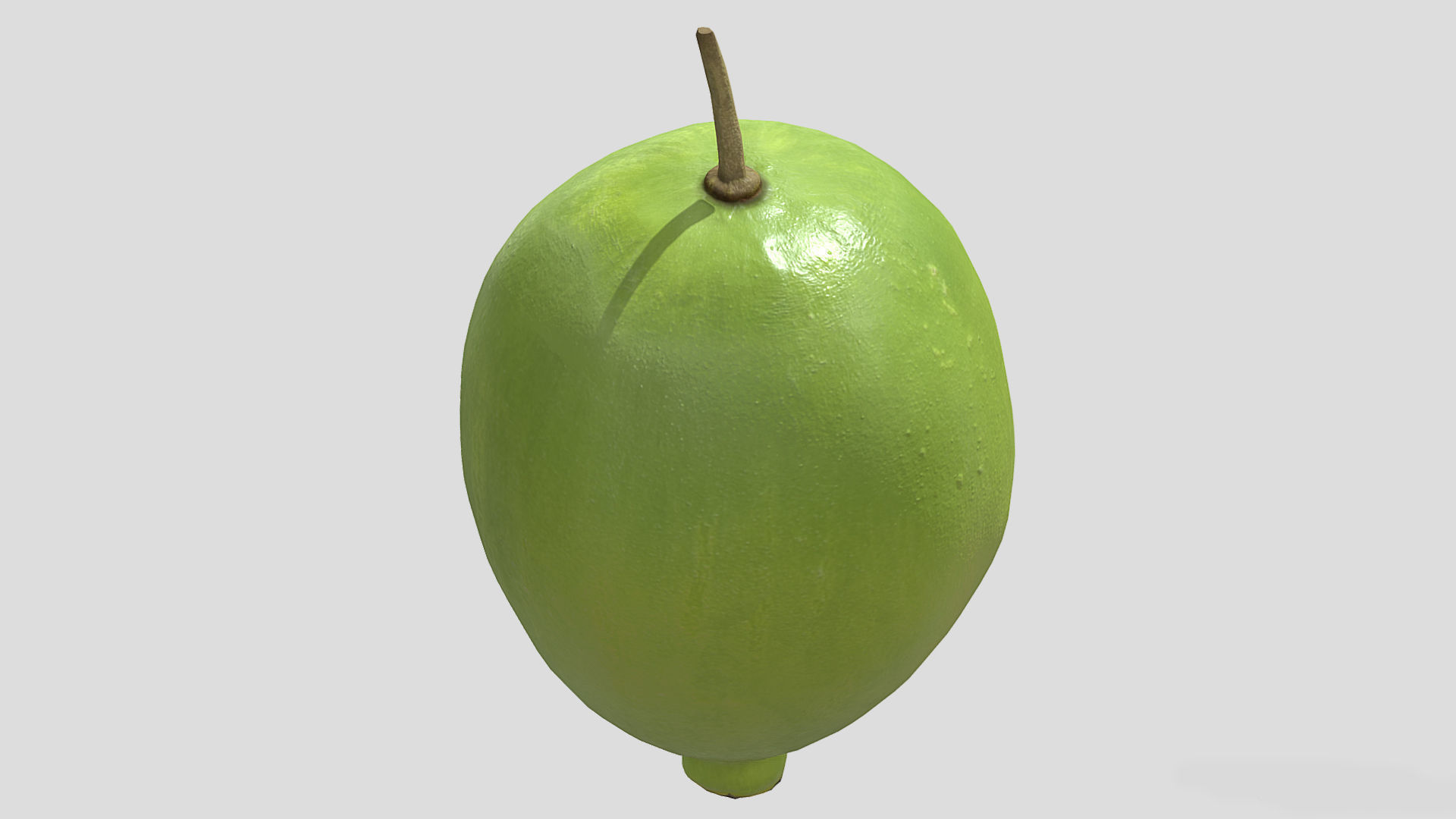 Fruit American Mayapple Low Poly 3D model_7