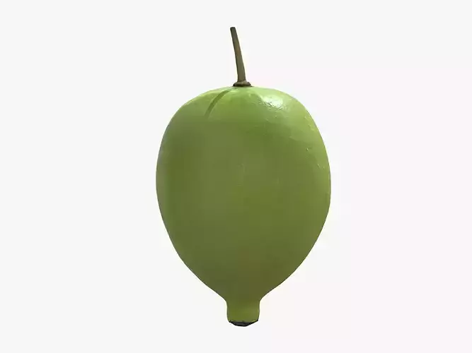 Fruit American Mayapple Low Poly 3D model