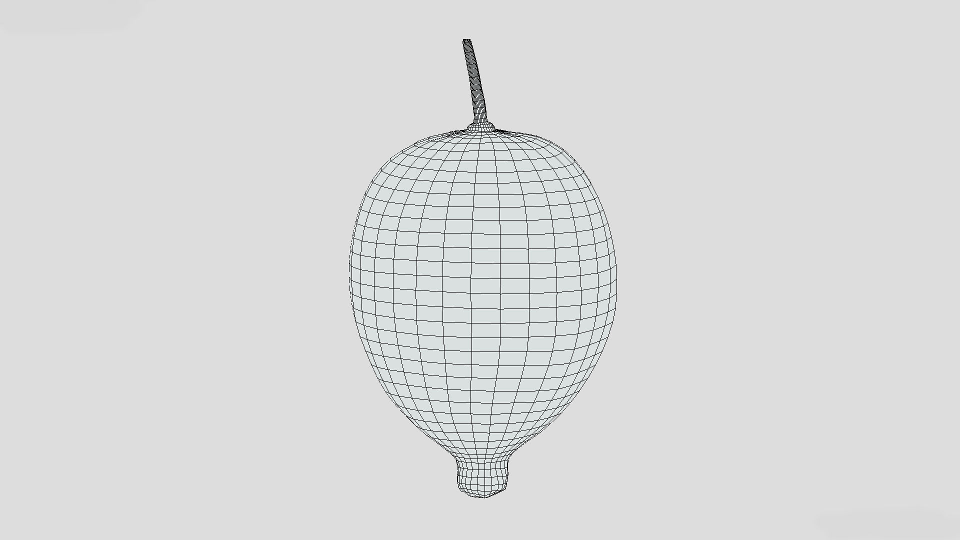 Fruit American Mayapple Low Poly 3D model_10