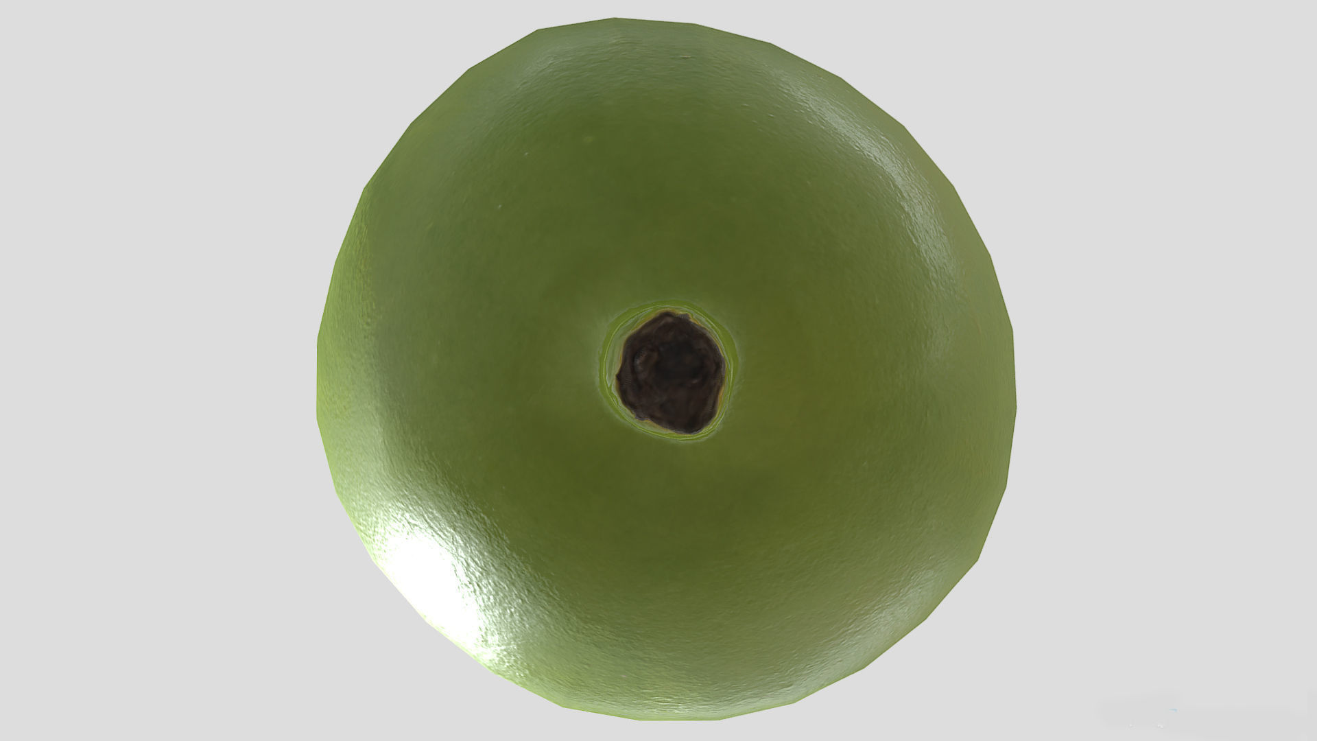 Fruit American Mayapple Low Poly 3D model_8