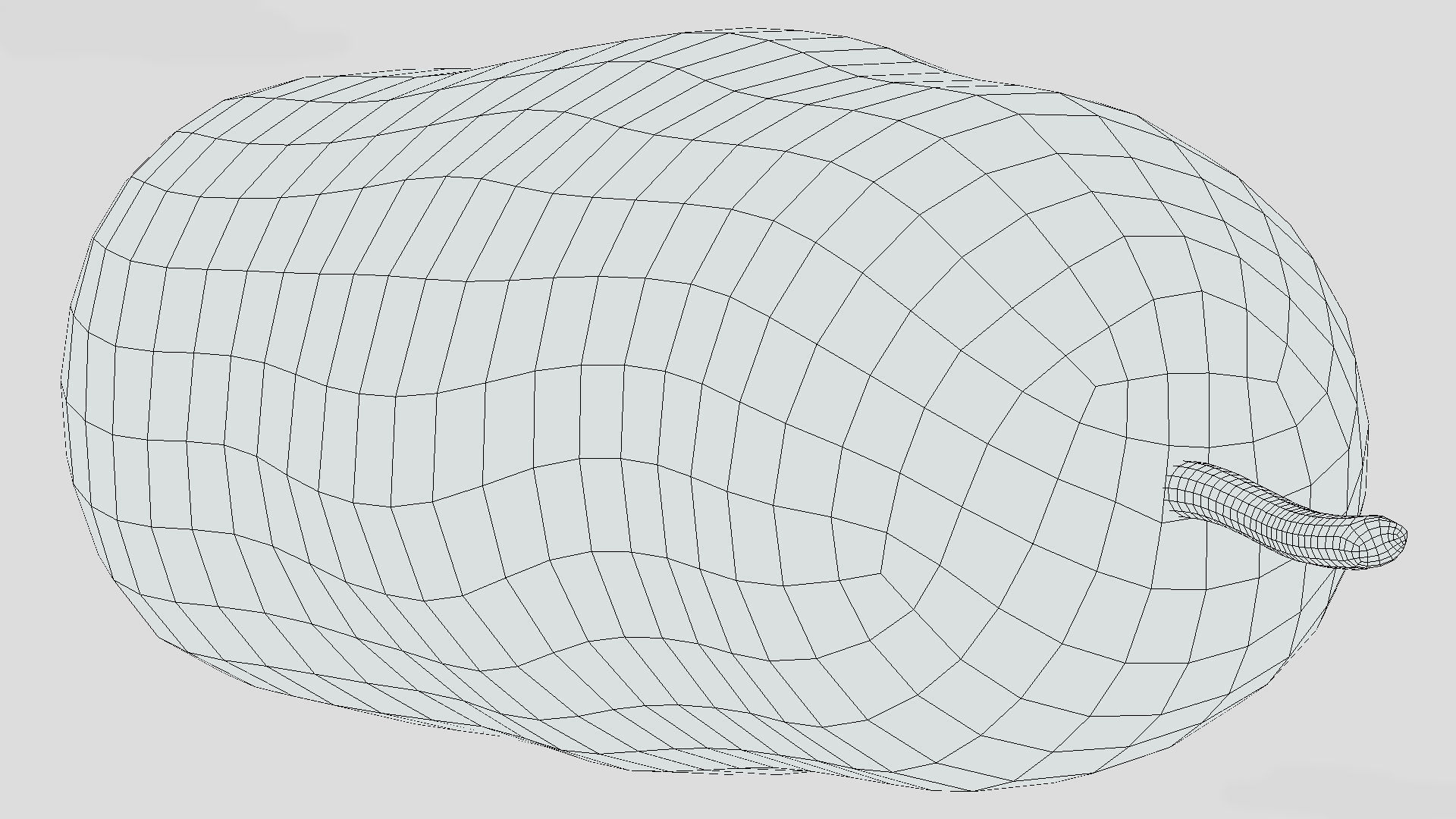 Fruit Artocarpus Integer  Low Poly 3D model_9