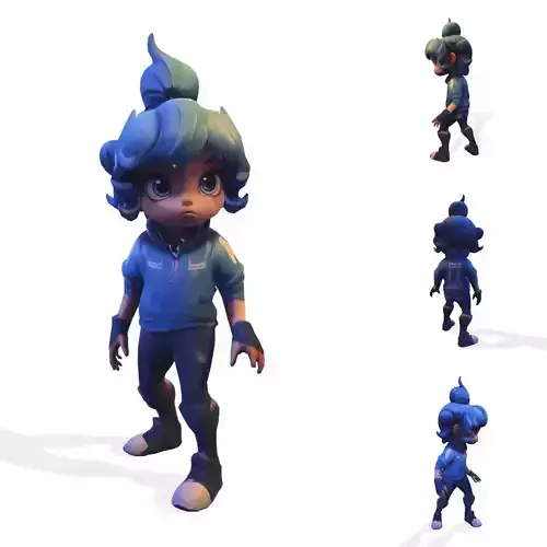 3D Stylized Humanoid Character Model