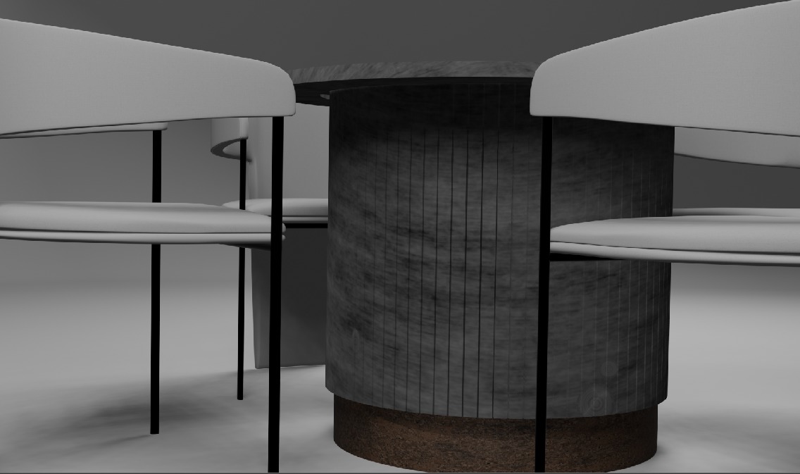 3D Model of a Stylish Furniture Set for Interior Design 3D model_5