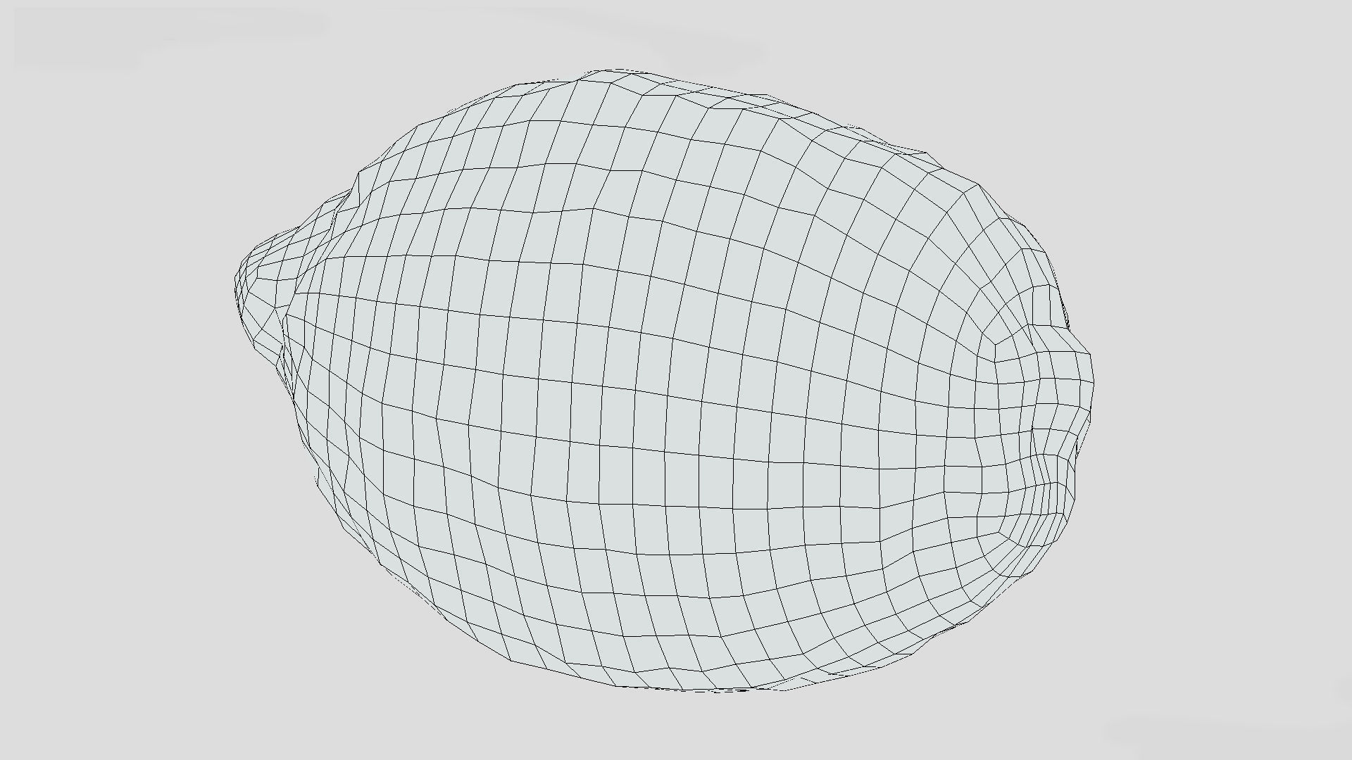 Fruit Citron Low Poly 3D model_10