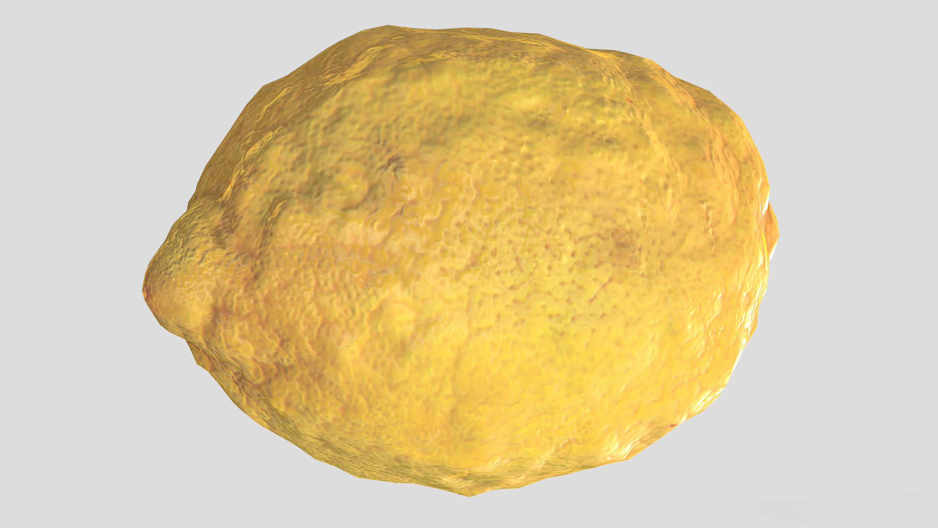 Fruit Citron Low Poly 3D model_5