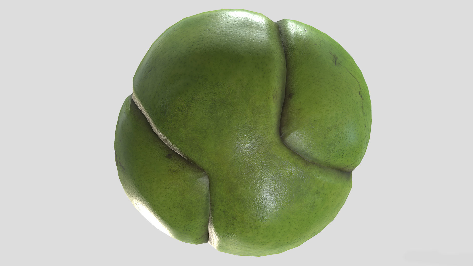 Fruit Dillenia Philippinensis Low Poly 3D model_8