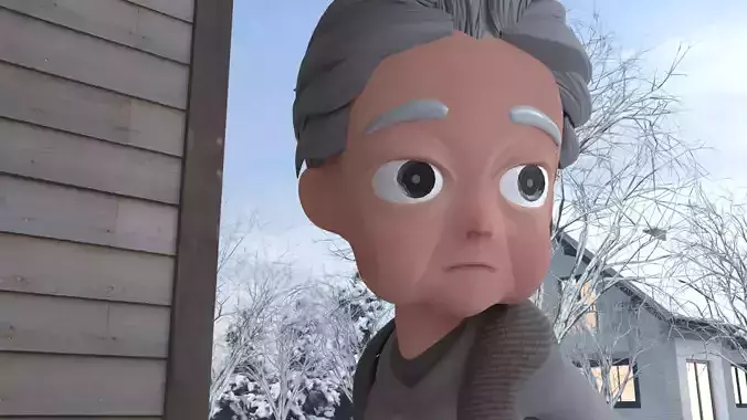 Charater Grandma Cartoon