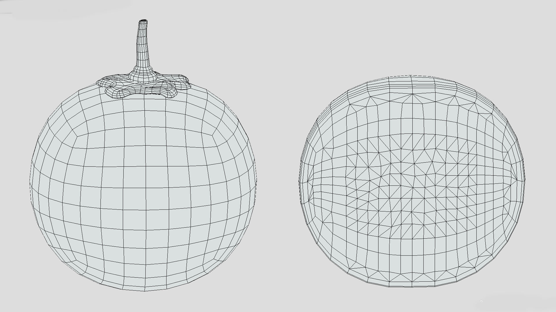 Fruit Diospyros Nigra Low Poly 3D model_10