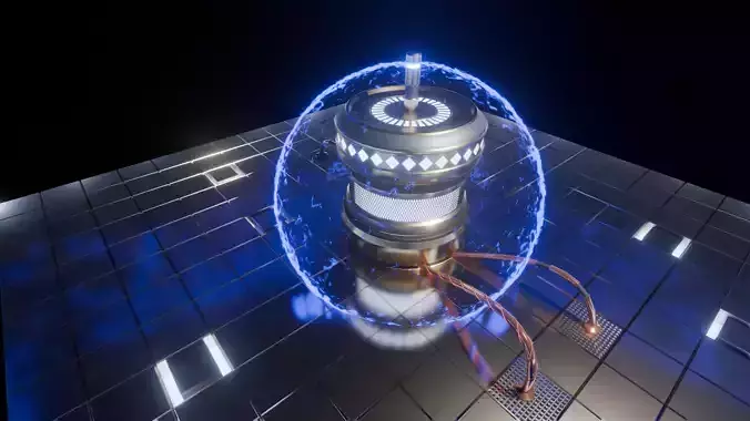 SCI FI EMP Device Low-poly 3D model