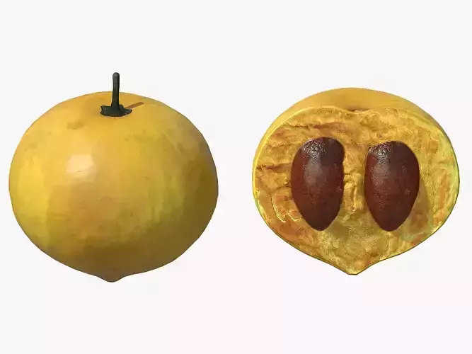 Fruit Egg Low Poly 3D model