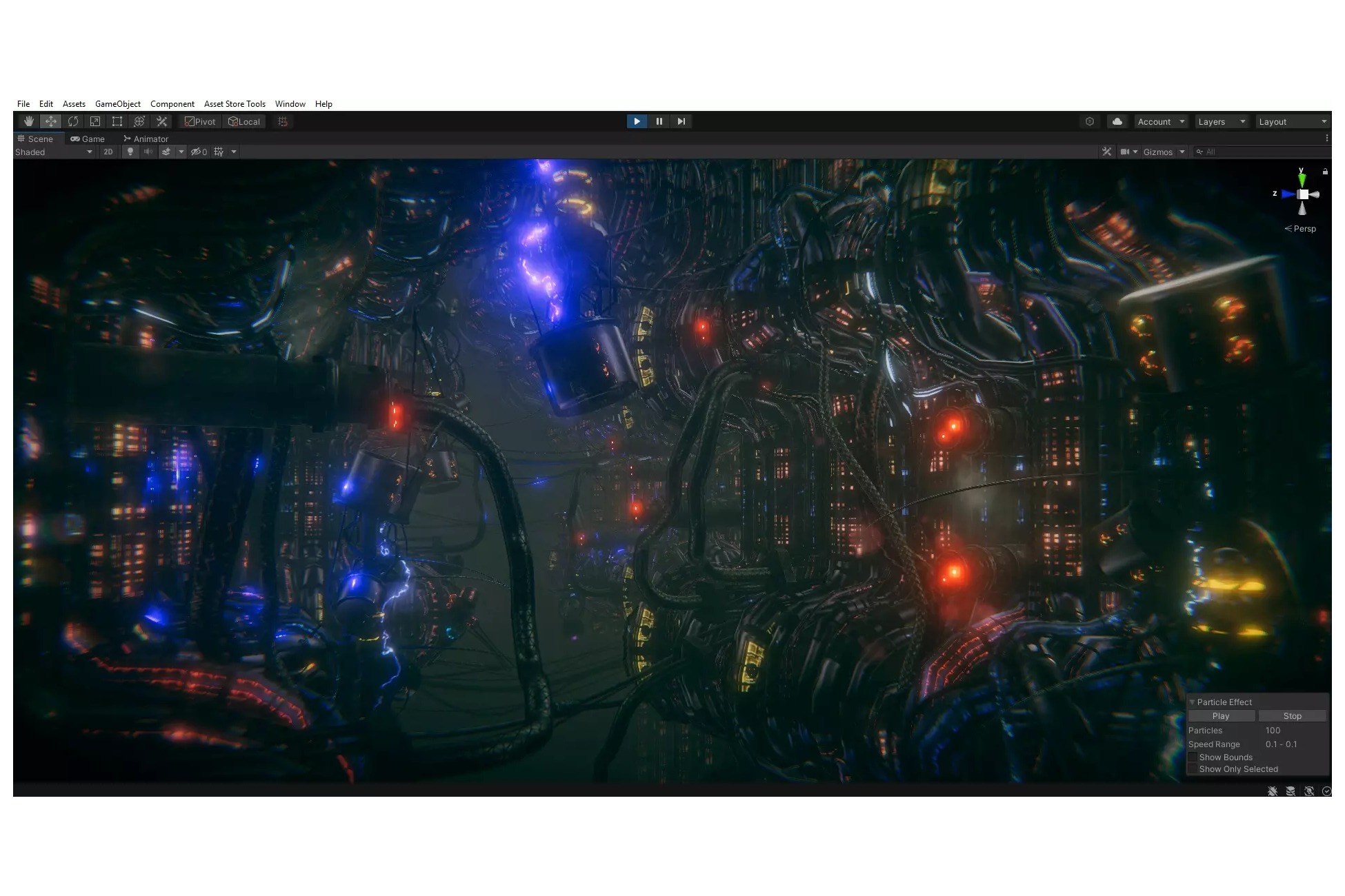 cyberpunk - Glass City BIP Low-poly 3D model_4