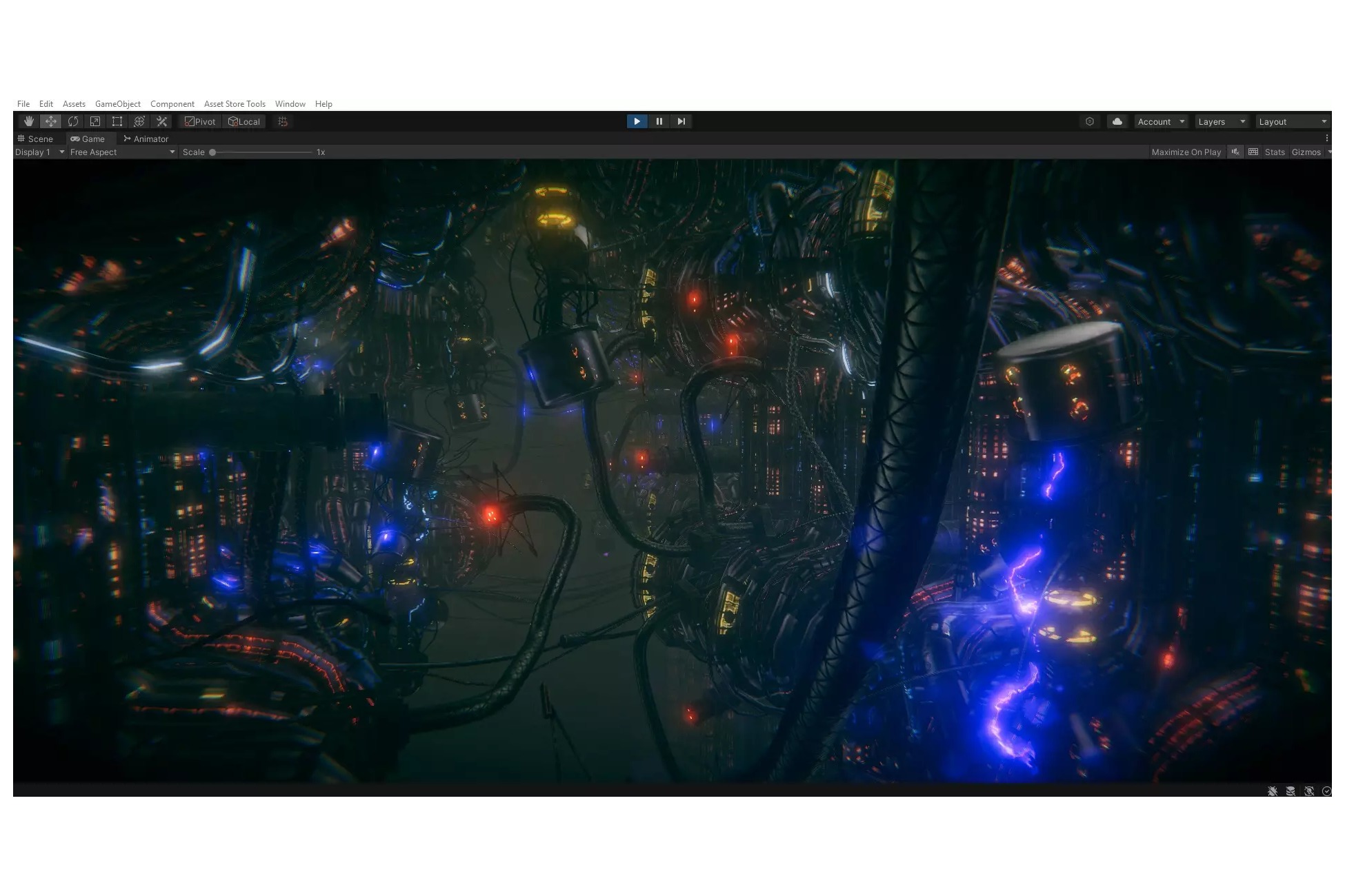 cyberpunk - Glass City BIP Low-poly 3D model_2