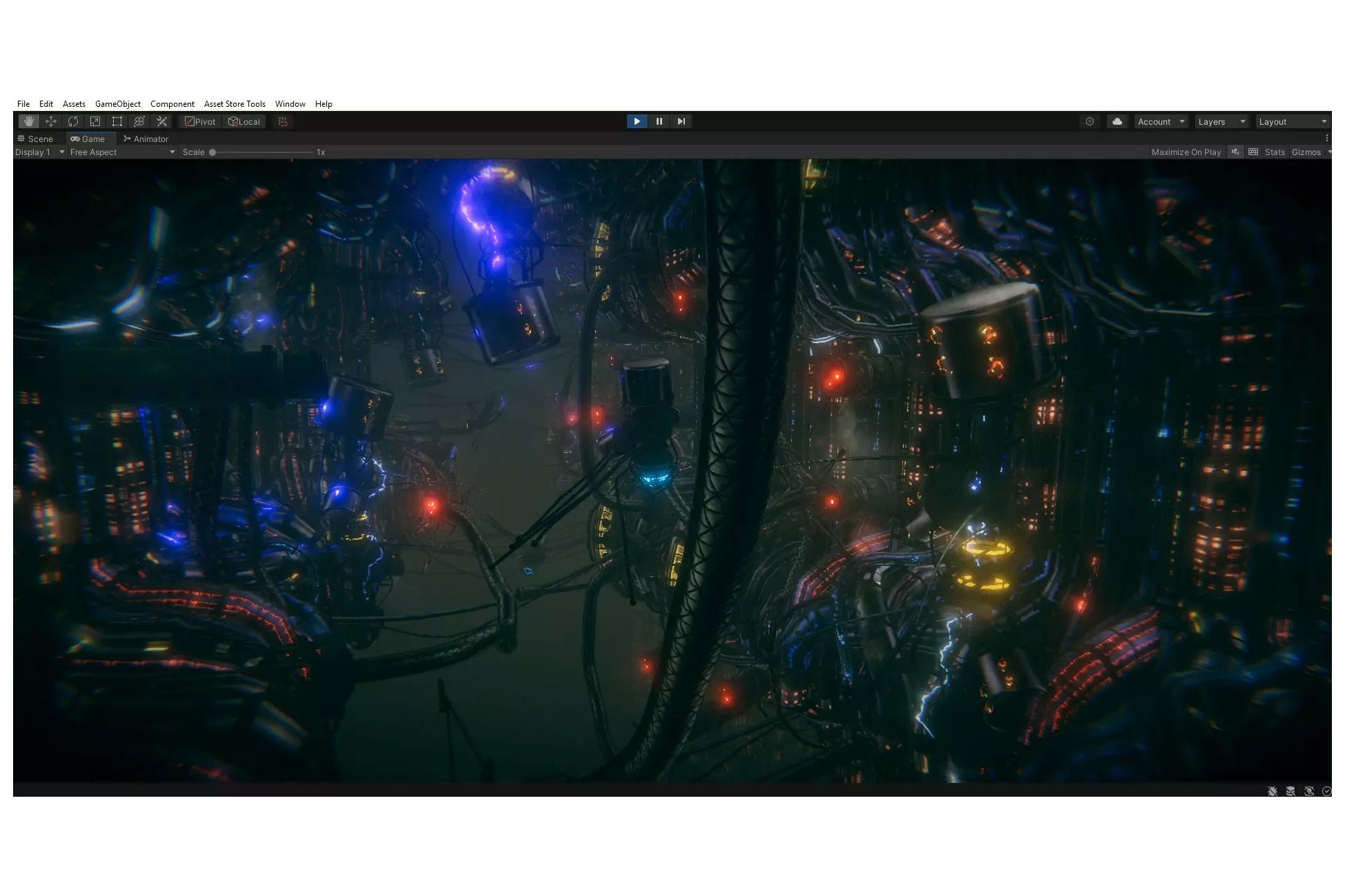 cyberpunk - Glass City BIP Low-poly 3D model_3