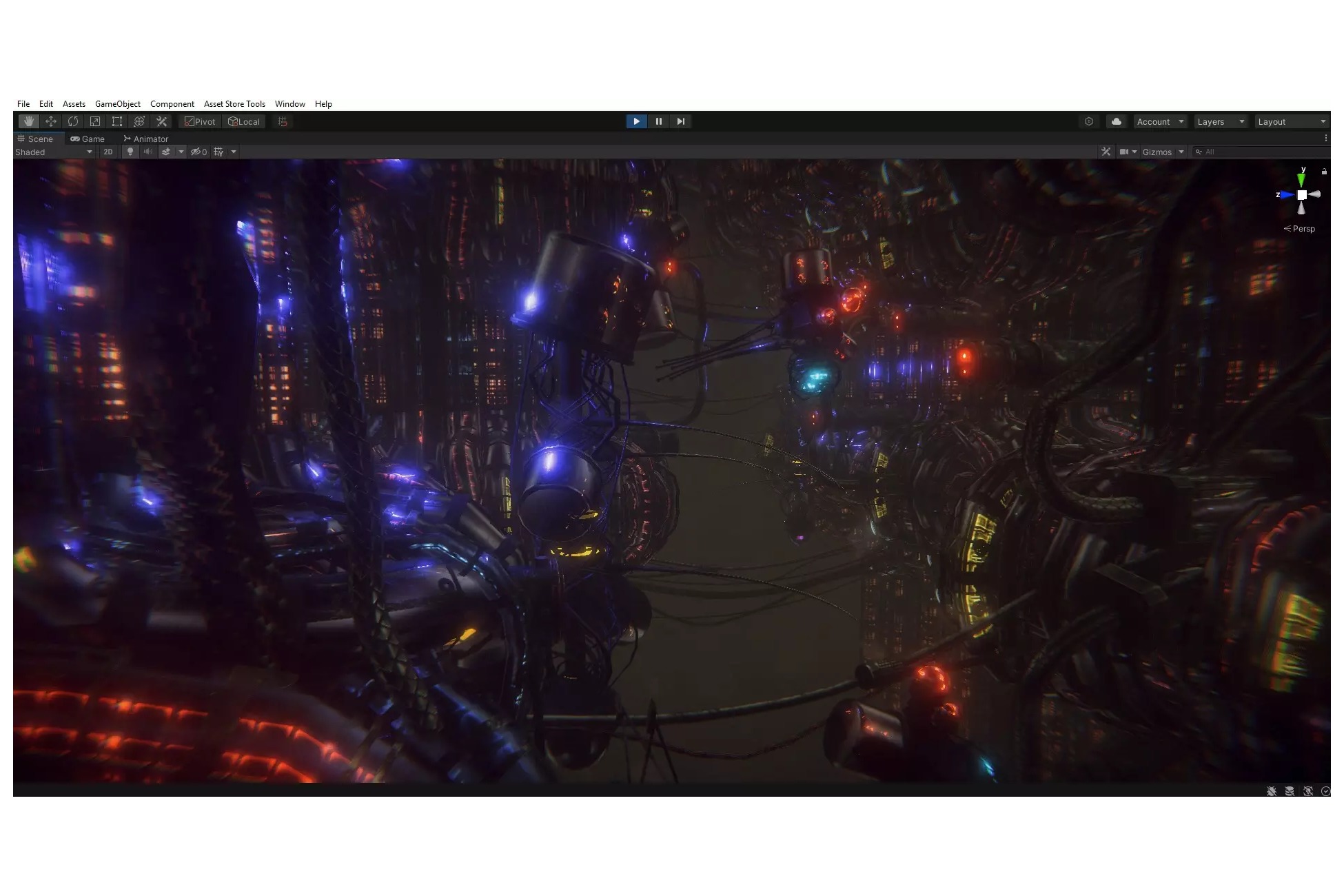 cyberpunk - Glass City BIP Low-poly 3D model_6