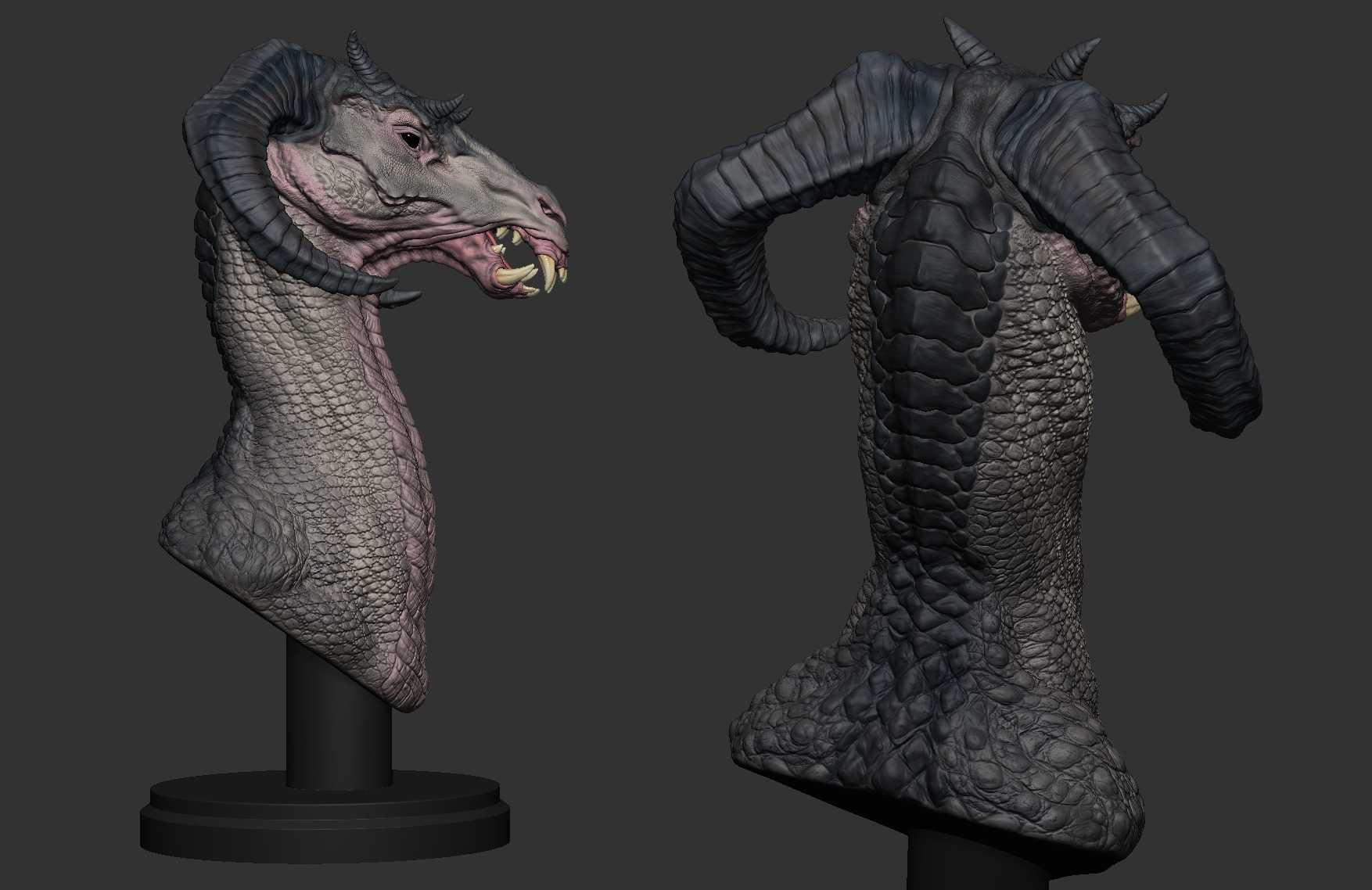 HORSE HEAD DRAGON 3D print model_1