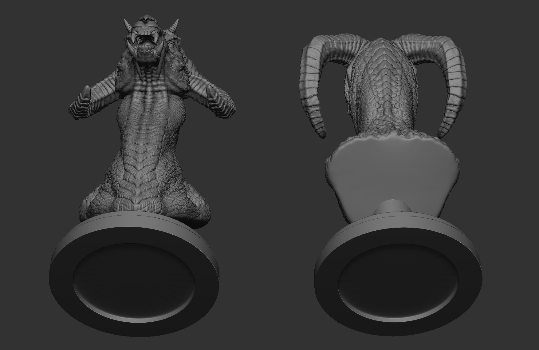 HORSE HEAD DRAGON 3D print model_12