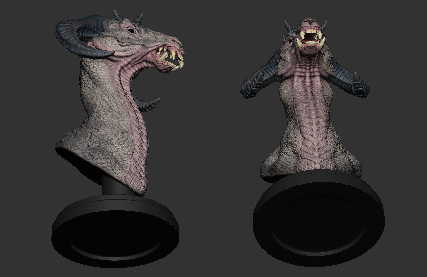 HORSE HEAD DRAGON 3D print model_5