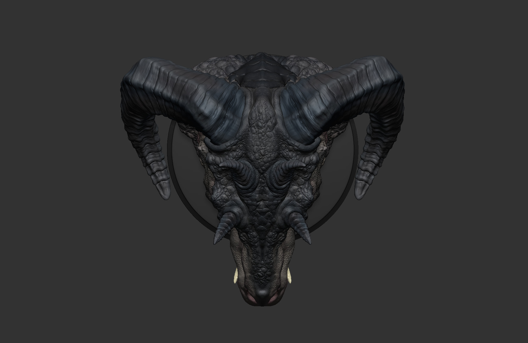 HORSE HEAD DRAGON 3D print model_7
