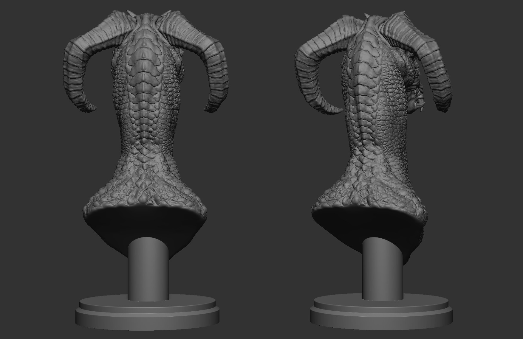 HORSE HEAD DRAGON 3D print model_10